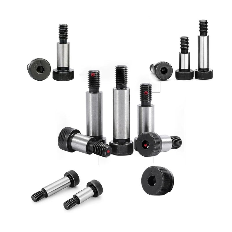 SCXCLY 10pcs Alloy Steel Shoulder Bolt, Ф5/16'' × 1-1/2'' (1/4-20) Hex Socket Shoulder Bolt, Alloy Steel, Oxidation Blackening (Black) - Image 4